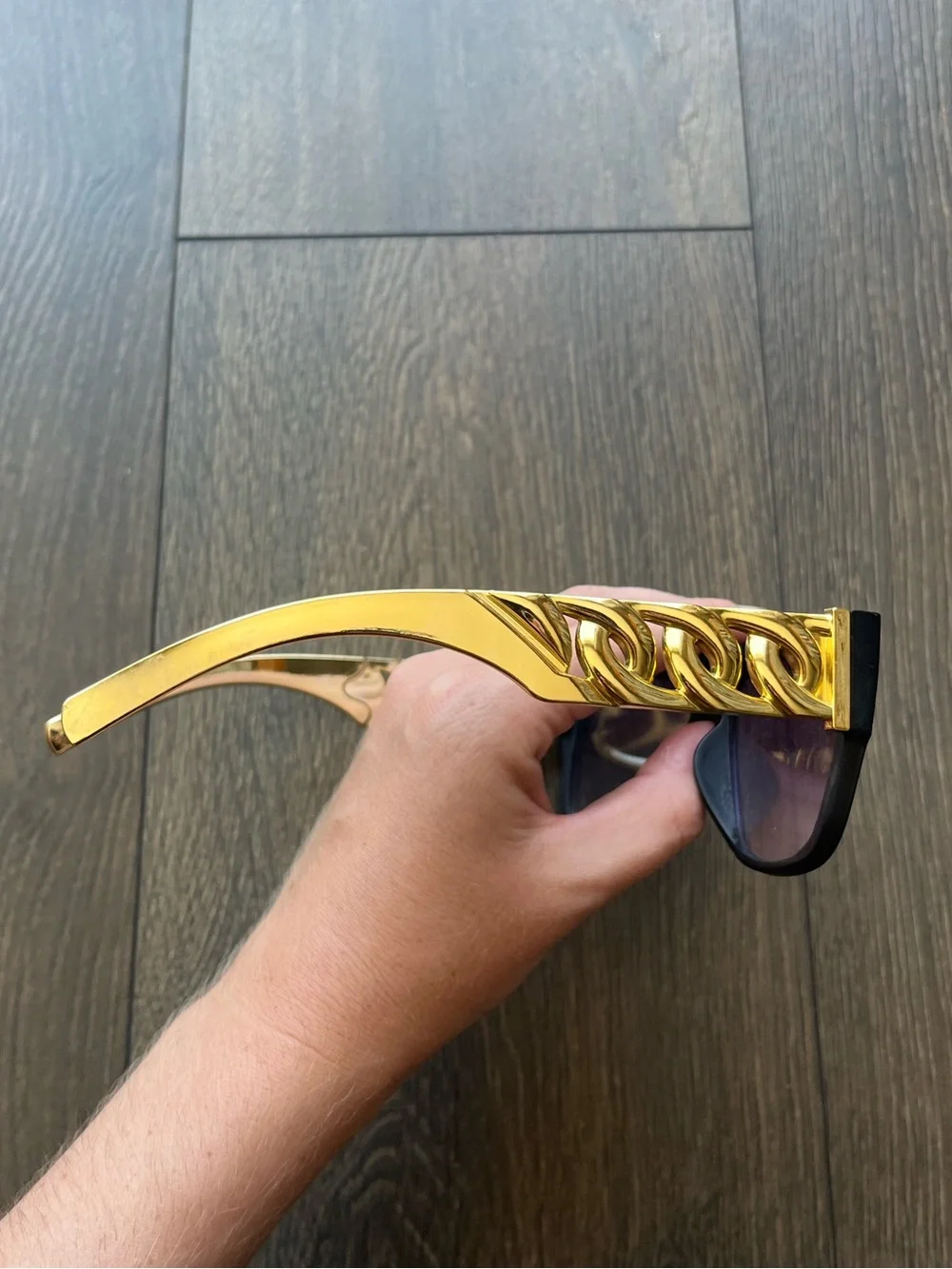 Black and Gold Sunglasses